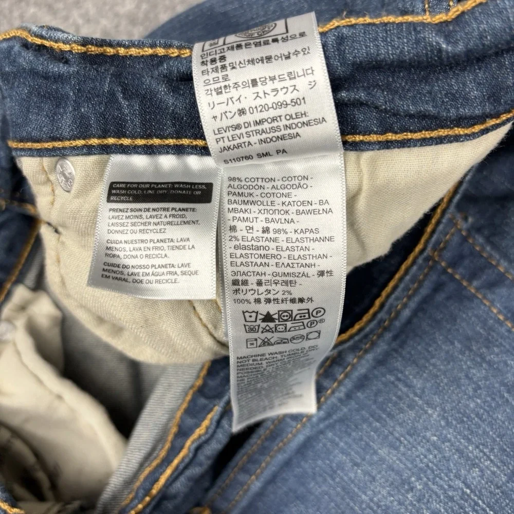 Levi's 505 Jeans Mens 40x32 (Fits 38x32) Straight Leg Dark Wash Classic Blue EUC